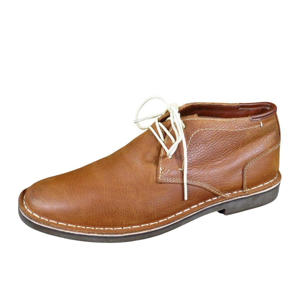 Kenneth Cole Reaction Desert Sun Mens Chukka Boots Sz 10 Work Wear Brown Leather